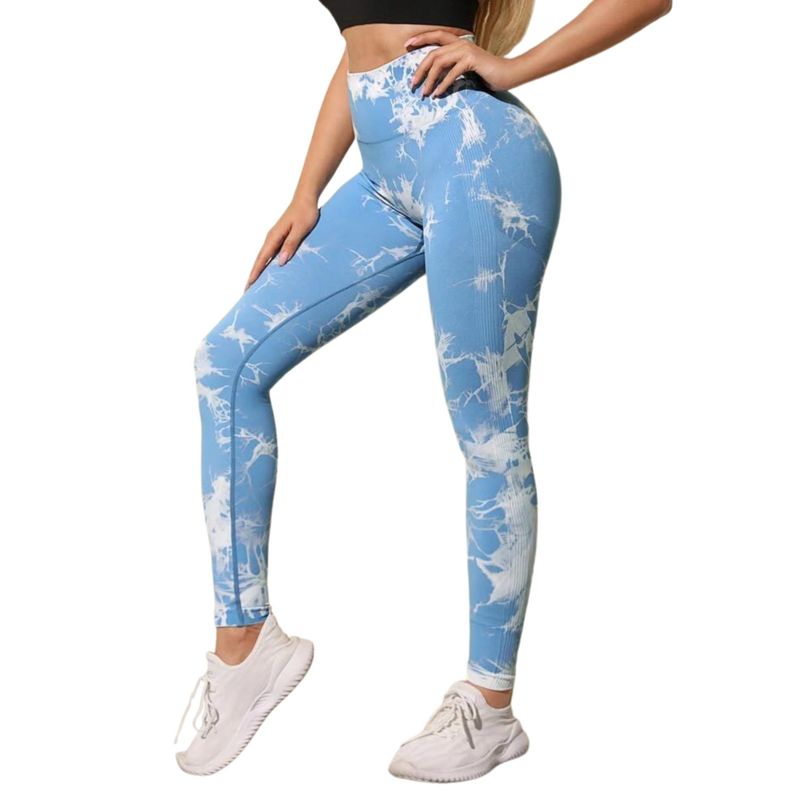 Calzas Leggings Push Up Sukha Celeste Oscuro-3