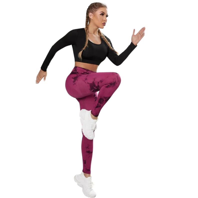 Calzas Leggings Push Up Sukha Rosada Oscuro-4