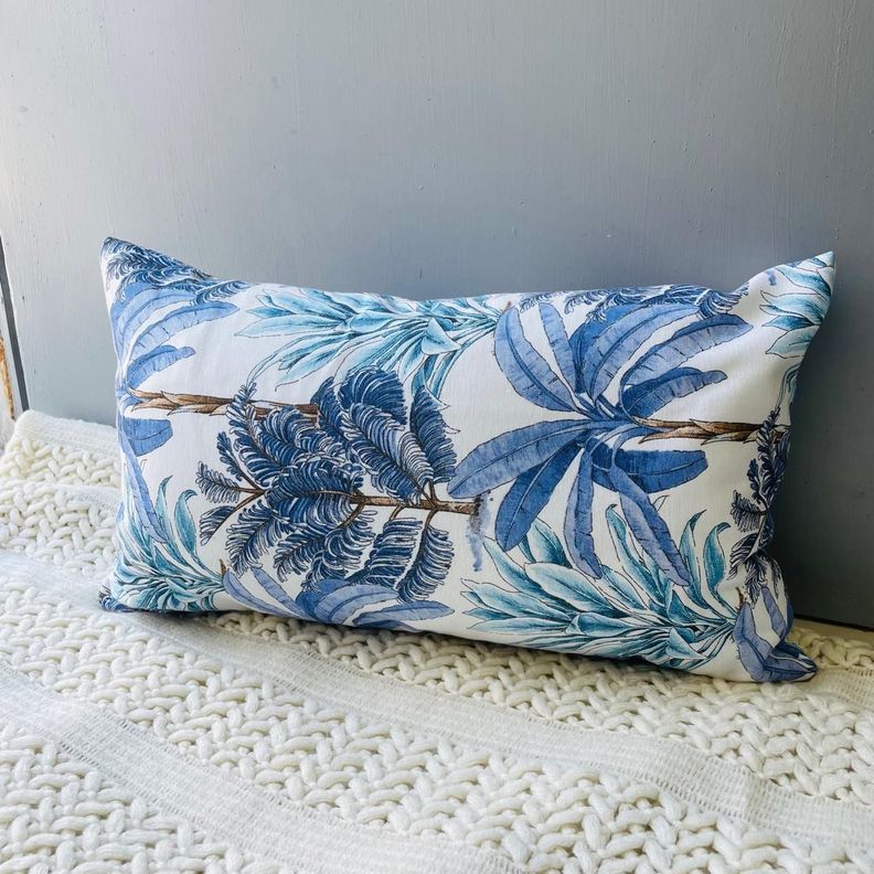 Cojin estampado rectangular 30x50cm - fcer2 Azul