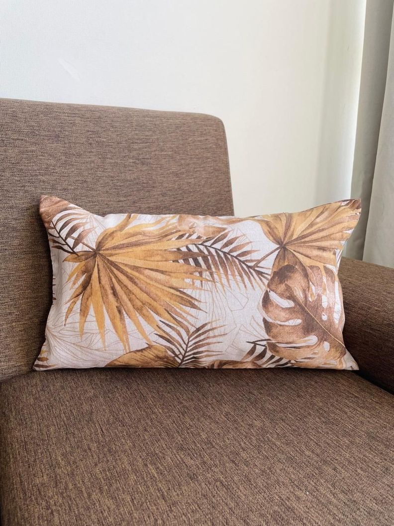 Cojin estampado rectangular 30x50cm - fcer10 Cafe