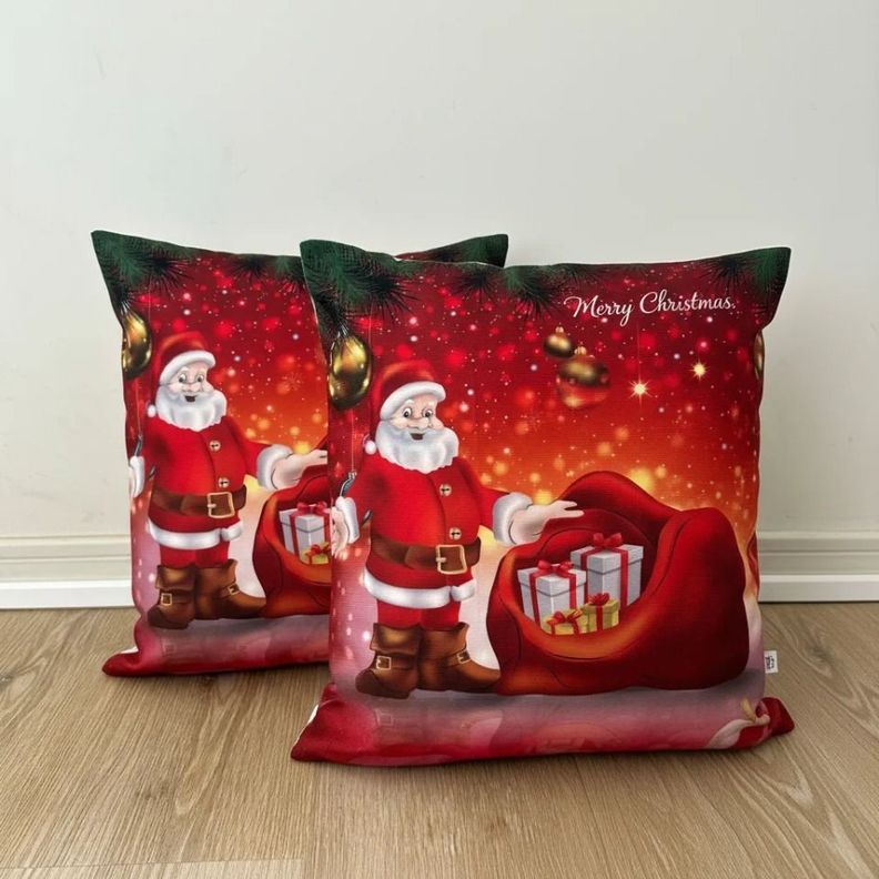 Set De 2 Cojines 45x45cm Navidad - Merry Christmas