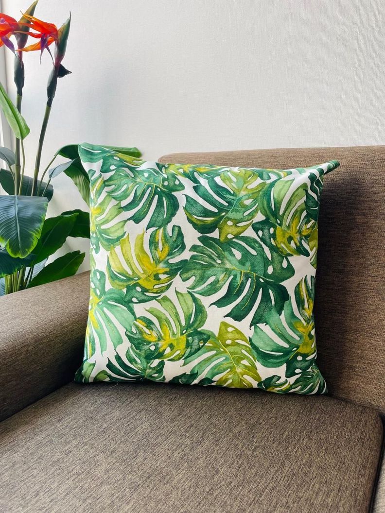 Cojin estampado en 45cm x 45cm - fce5 Verde