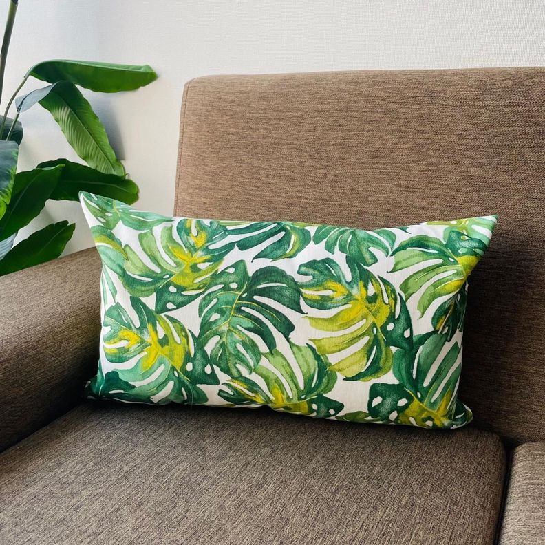 Cojin estampado rectangular 30x50cm - fcer5 Verde