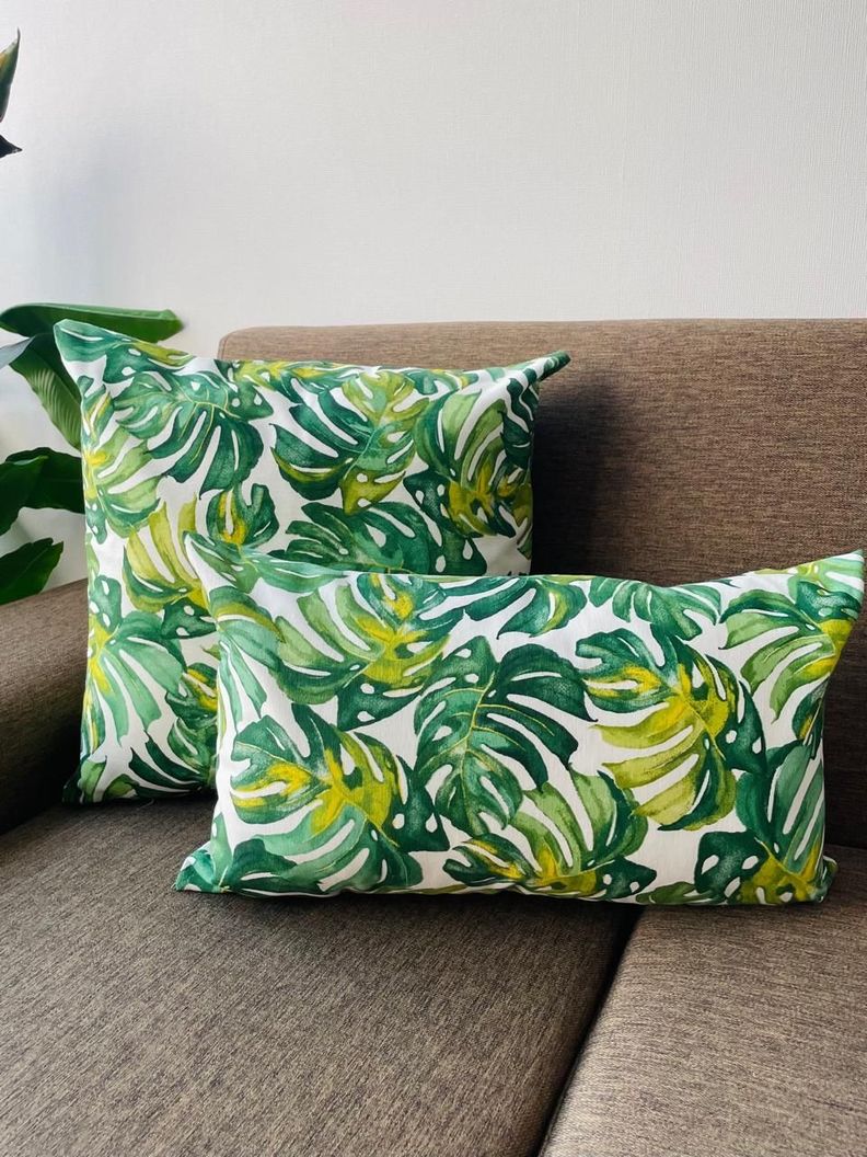 Set de 2 cojines estampados 45x45cm y 30x50cm - fce5-0