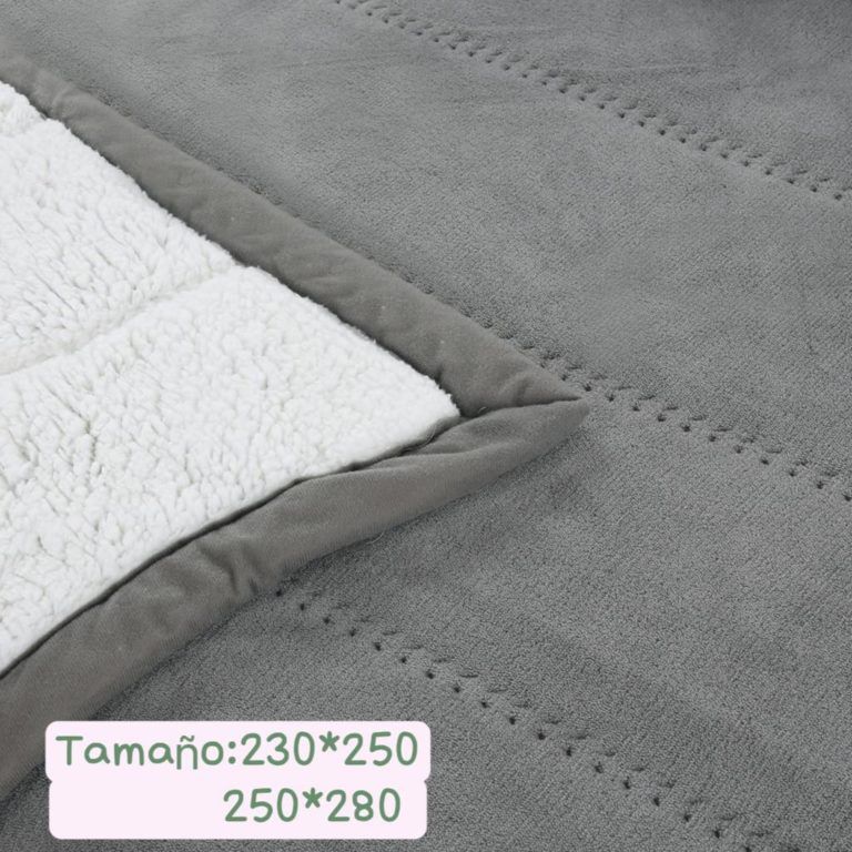 cubrecama de terciopelo con chiporro king-1
