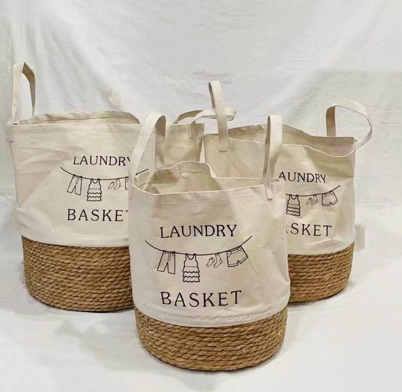 Set de 3 canastos decorativos - beige-1