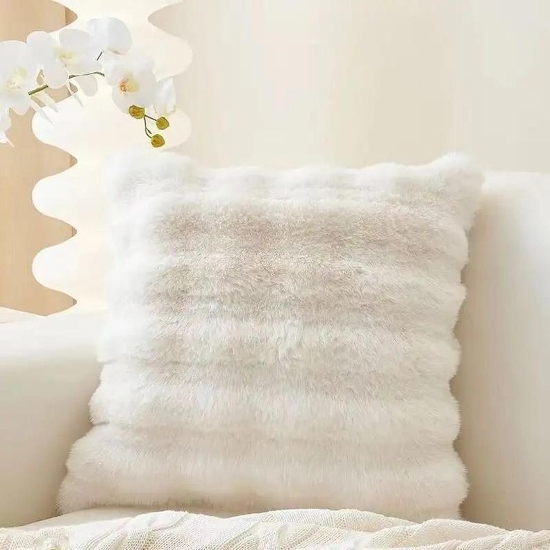 Cojin extra suave diseno 3D jaspeado - blanco