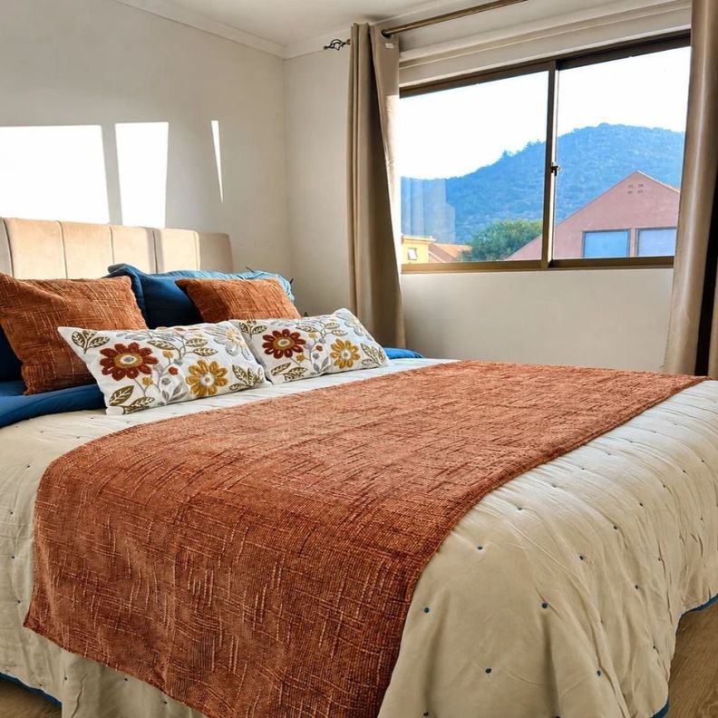 Set Renovaci n Dormitorio Oto o Terracota 8 Piezas king