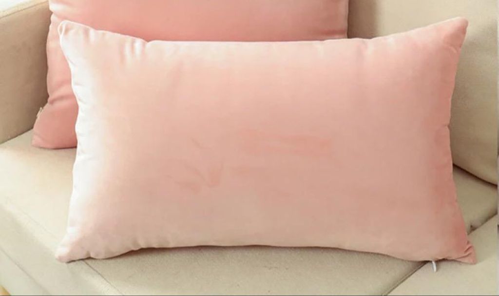Cojin rectagular terciopelo Rosa CT08-0
