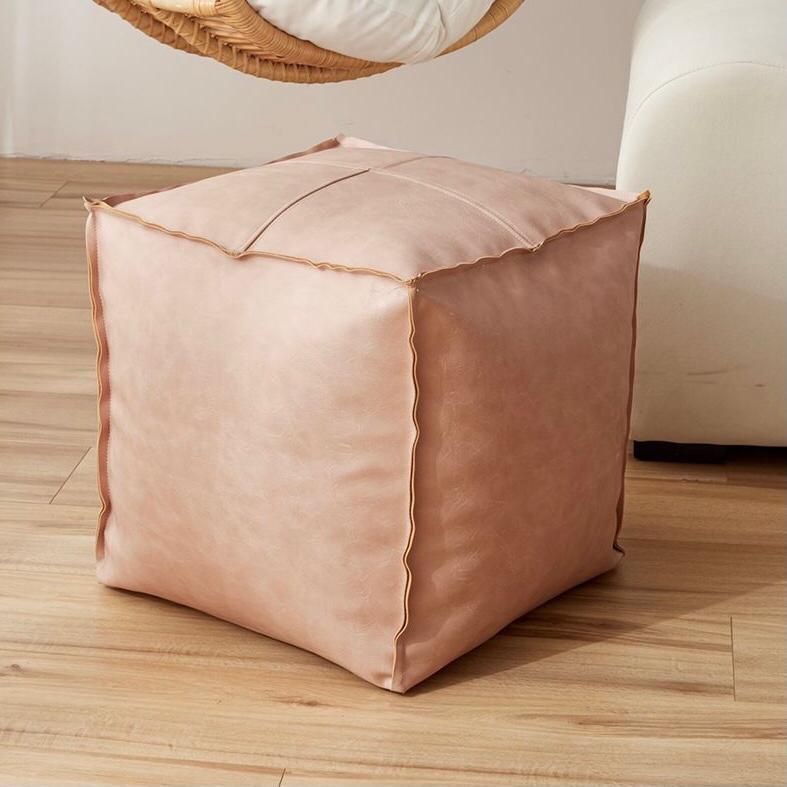 Pouf de ecocuero 45x45cm-1