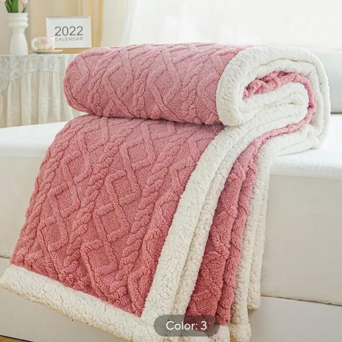 Frazada con chiporro 200x230cm - rosado-2