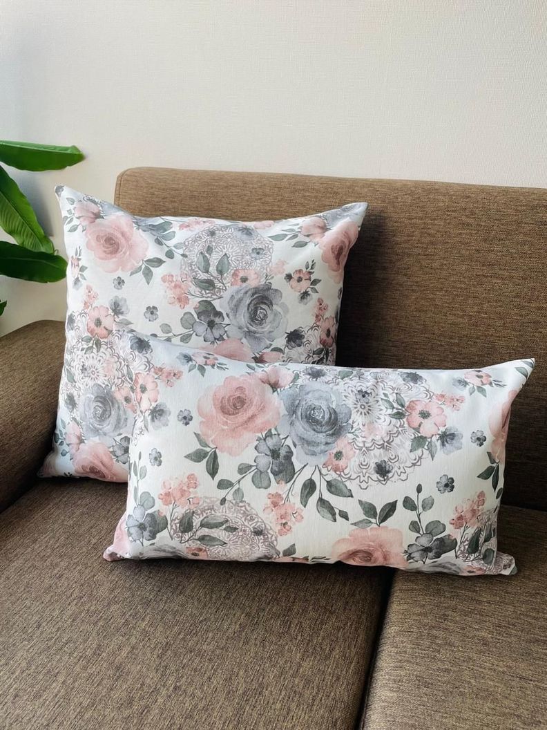 Set de 2 cojines estampados 45x45cm y 30x50cm - fce4-0