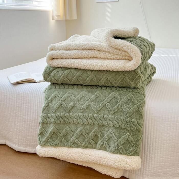 Frazada con chiporro 200x230cm - verde-2