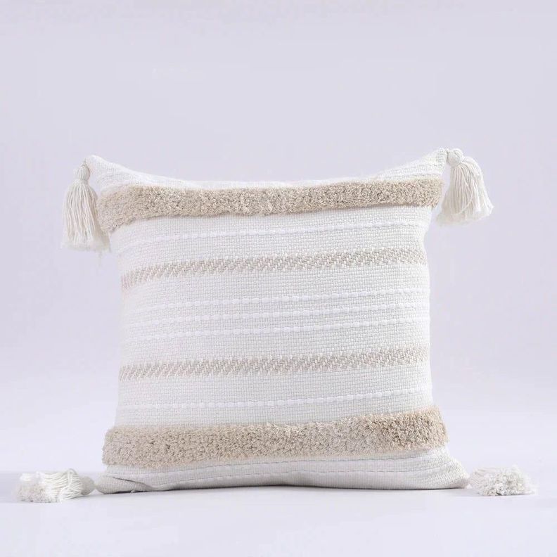 Set de 2 cojines bohemios en 45x45cm y 30x50cm-1