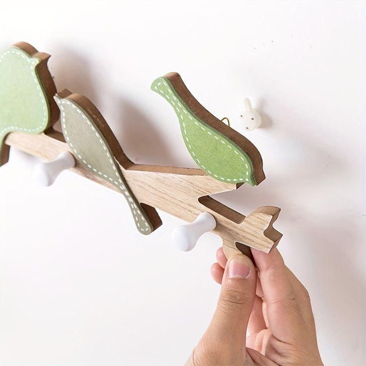 Colgador de pared diseño pajaros-1