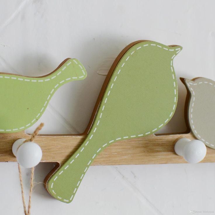 Colgador de pared diseño pajaros-2