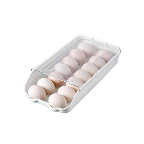 Caja De Almacenamiento De Huevos Tapa Transparente-0