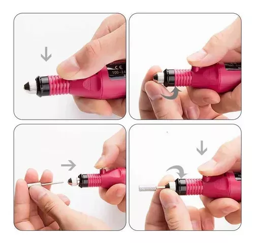 Kit Torno Para Manicure Y Pedicure De Uñas 3000 Rpm-4