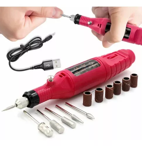 Kit Torno Para Manicure Y Pedicure De Uñas 3000 Rpm-3