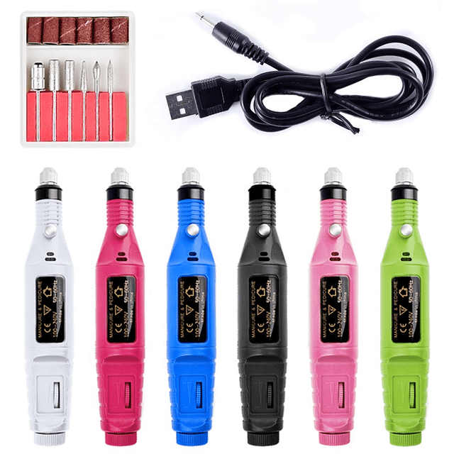 Kit Torno Para Manicure Y Pedicure De Uñas 3000 Rpm-1