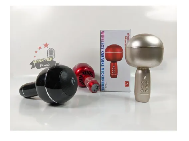 Micrófono Inalámbrico Para Karaoke Usb Bluetooth Y Altavoz-5