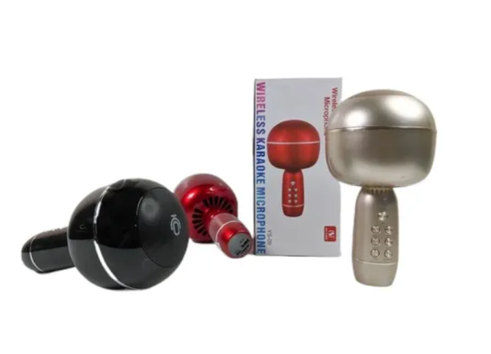 Micrófono Inalámbrico Para Karaoke Usb Bluetooth Y Altavoz-3