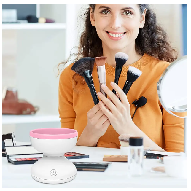 Limpiador De Brochas De Maquillaje Sin Dañarlas-5