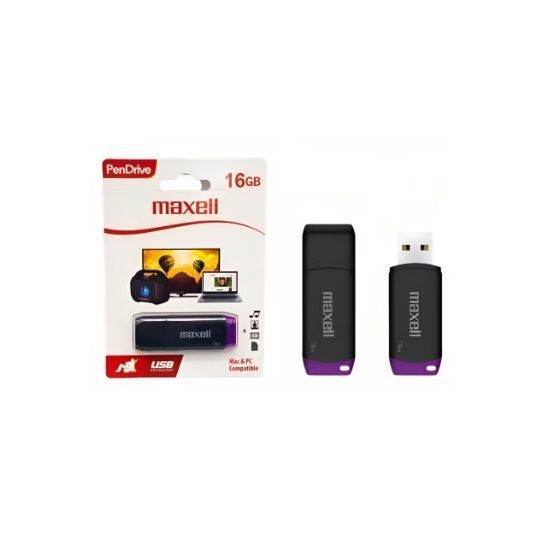 Pendrive Maxell USB 16 GB Compatible Con MAC/PC-0