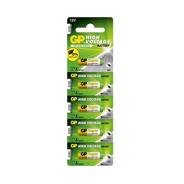 Pila Batería Para Control GP 27A Pack De 5 Unidades-1
