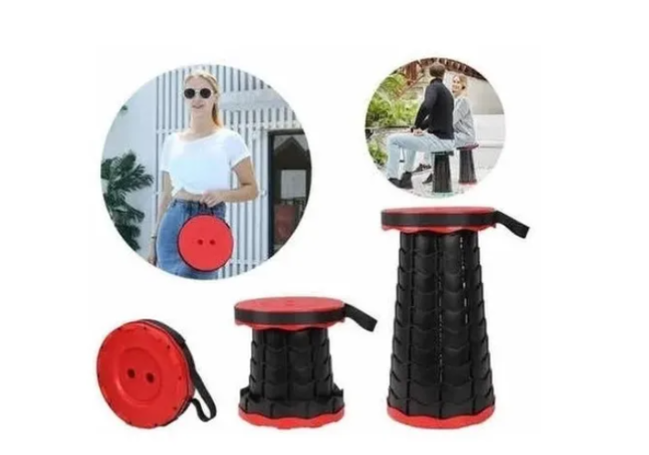 Silla Taburete Plegable Portátil Para Interior Y Exterior-2