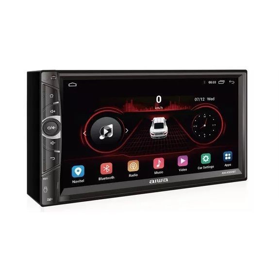 Radio para Auto Aiwa Aw-a502bt 2 Din Android Touch Hd De 7'' Color Negro-1