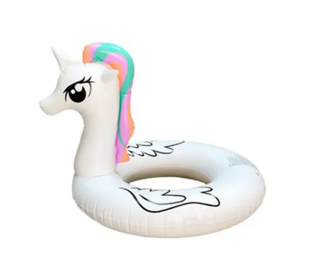 Flotador De Pony Inflable Para Piscinas Playas-0