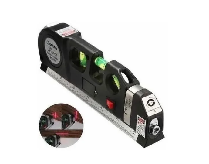 Nivel Laser Level Pro 3 Cinta Métrica Nivelación Profesional-5
