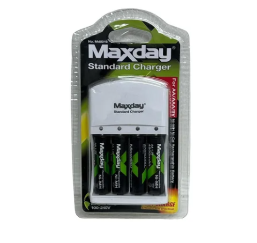 Kit Cargador De Pilas + 4 Pilas Doble A De 4800 Mah -5