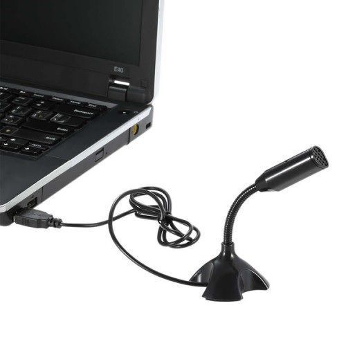 Micrófono Usb Para Pc Laptop Notebook Para Escritorio Flexible-1