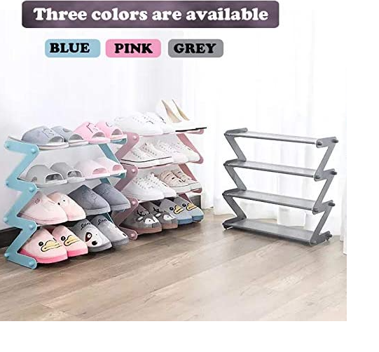 Zapatero Estante Organizador De Zapatos De 4 Niveles Gris-4