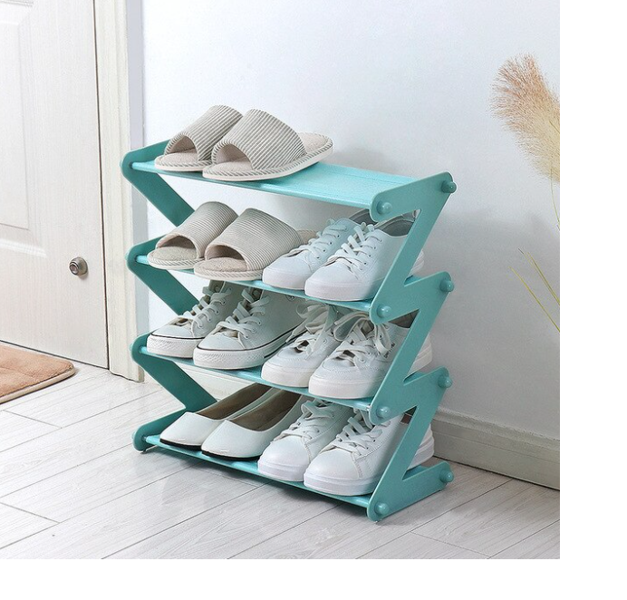 Zapatero Estante Organizador De Zapatos De 4 Niveles Gris-3