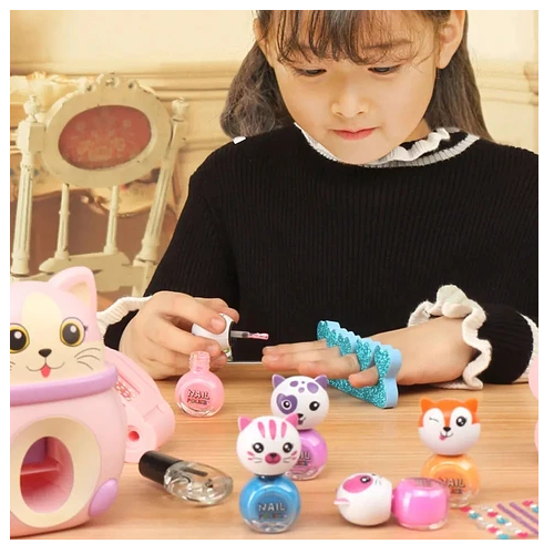 Kit De Arte De Uñas Para Niñas Juego De Esmaltes -6