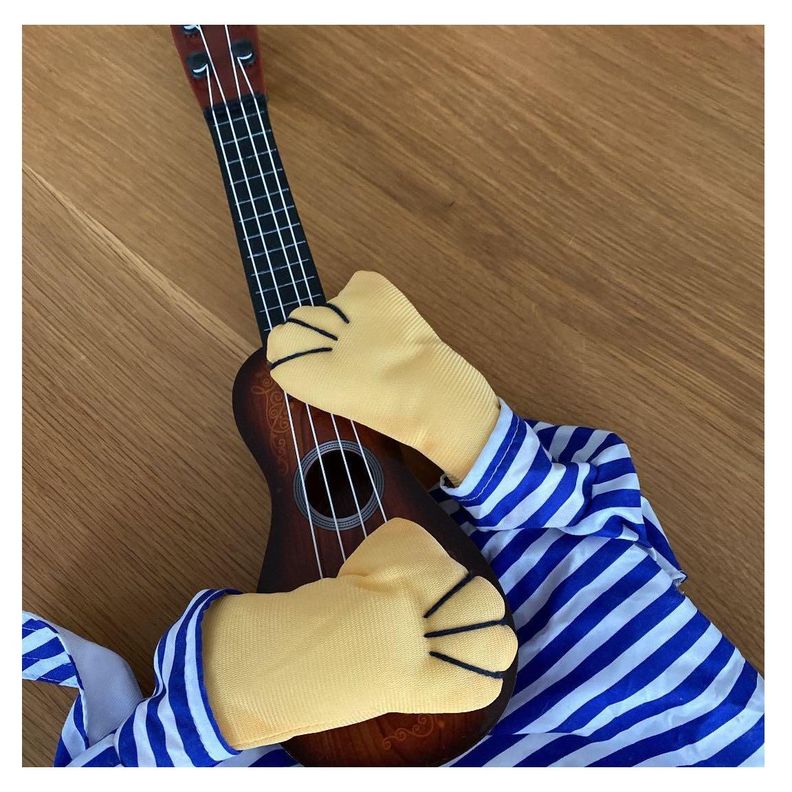 Disfraz Divertido Para Mascotas De Guitarrista Halloween-5