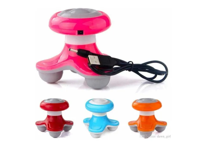 Mini Masajeador Corporal Eléctrico Portátil Multicolor-3