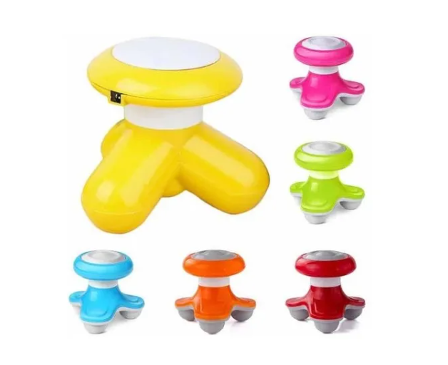 Mini Masajeador Corporal Eléctrico Portátil Multicolor-4