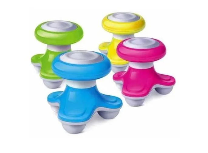 Mini Masajeador Corporal Eléctrico Portátil Multicolor-2