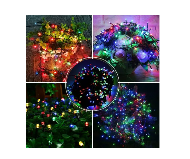 Guirnalda De Luces Multicolor 200 Luces Navideñas Decorativas-1
