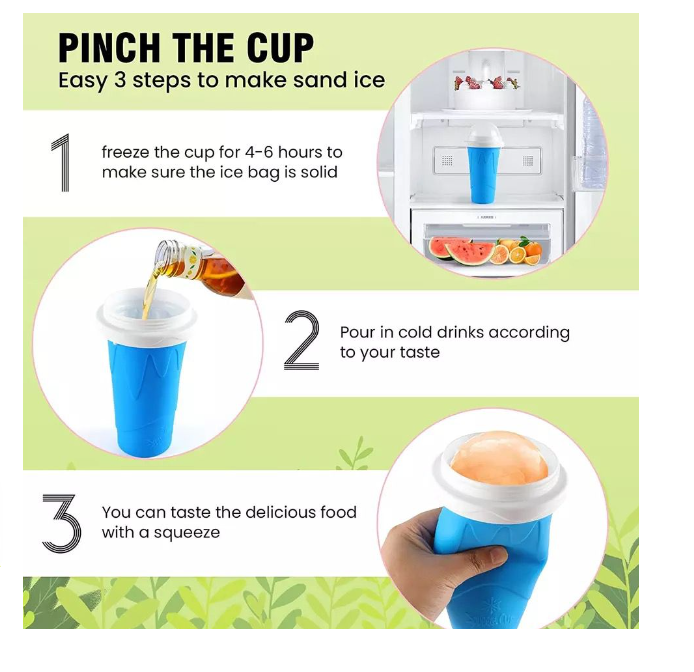 Vaso Mágico Frozen De Congelación Rápida Para Helados Y Batidos -7