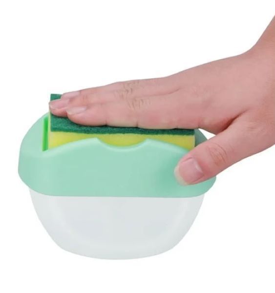 Dispensador De Lavalozas Manual Con Esponja Incluida-0