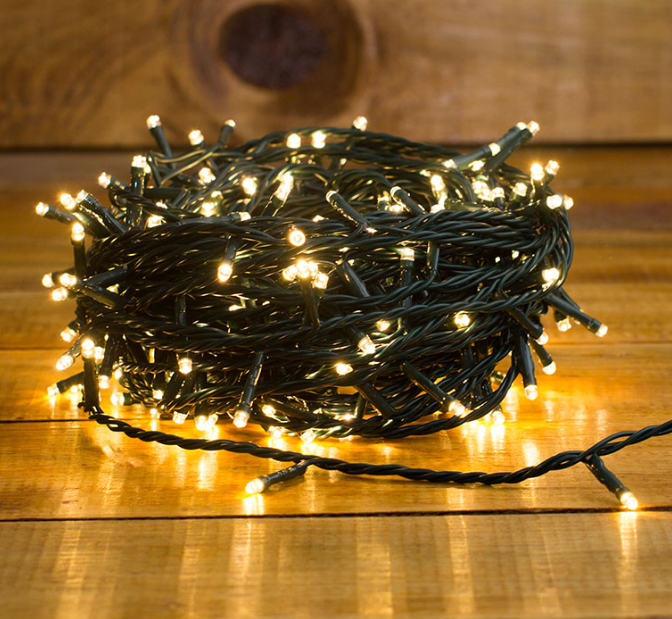 Guirnalda De Luces Amarillas 200 Luces Navideñas Decoración-7