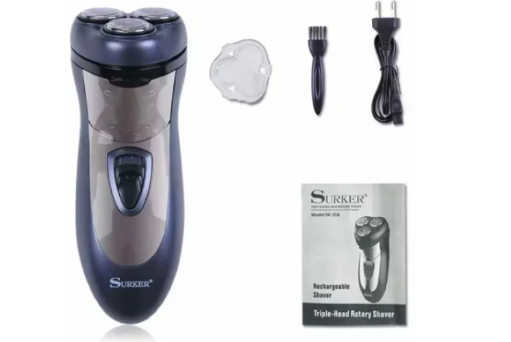 Afeitadora Recargable De 3 Cabezas Recortadora De Barbas Para Hombres-6