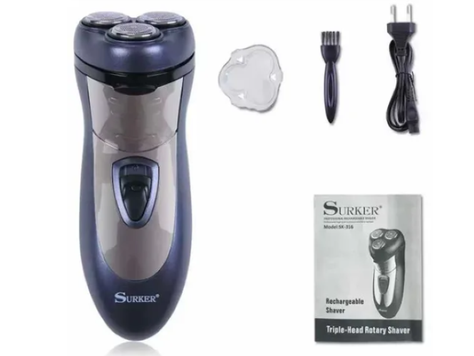 Afeitadora Recargable De 3 Cabezas Recortadora De Barbas Para Hombres-3