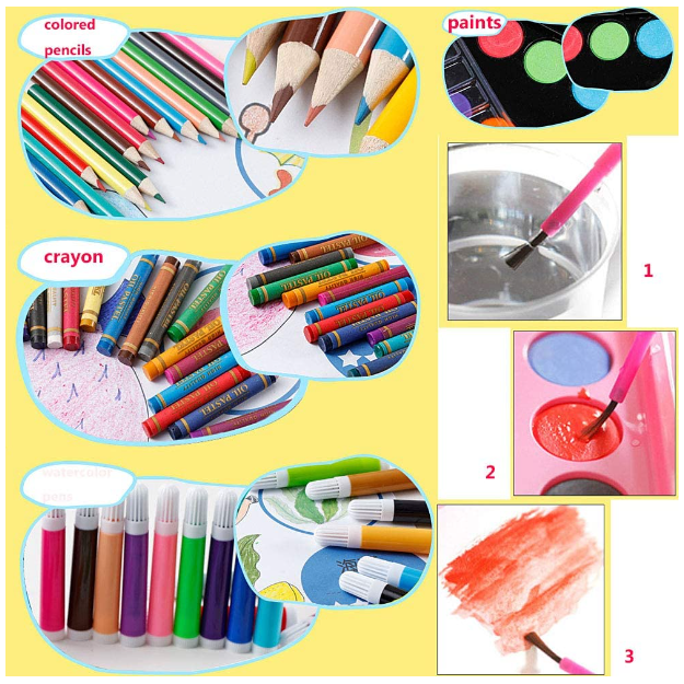 Conjunto De Arte Caja De 150 Piezas Para Niños -6