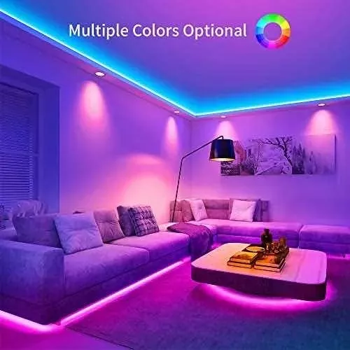 Tira Luces Led Rgb Con Mando Para Cambiar Colores 2 Metros-4